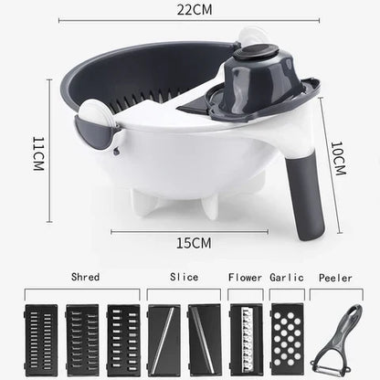 Multifunctional Vegetable Cutter With Drain Basket [free home delivery]