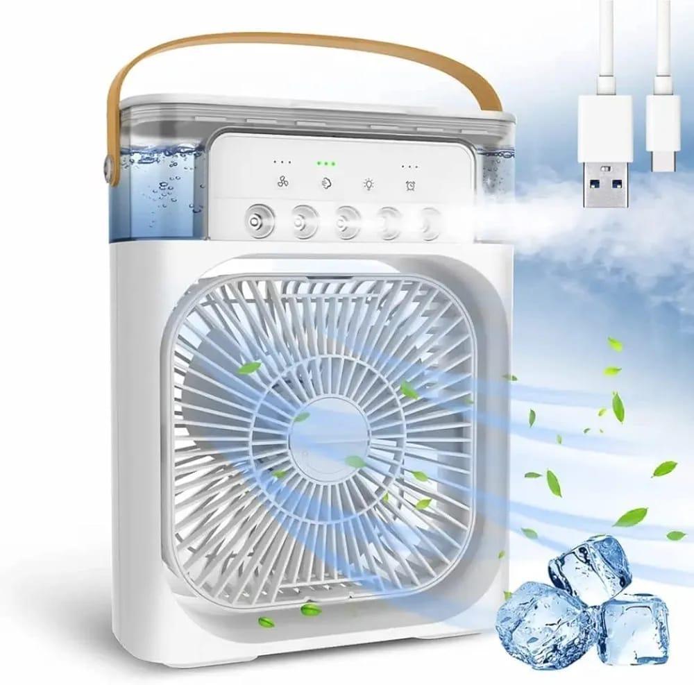 Mini Air Cooler USB Rechargeable White