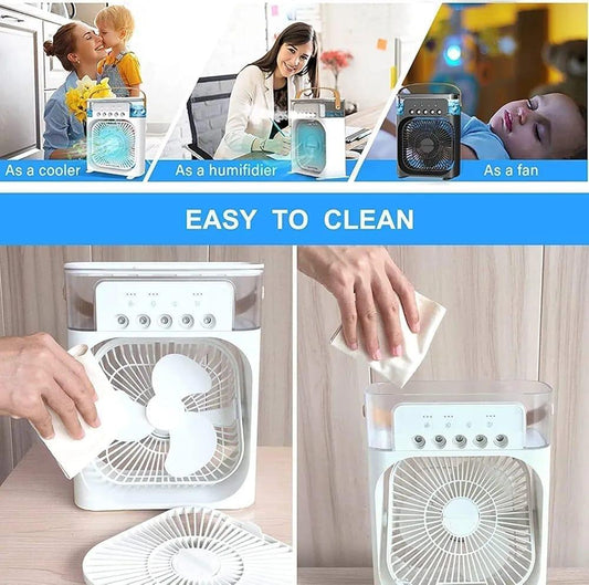 Mini Air Cooler 4 Wind Black ABS 70F