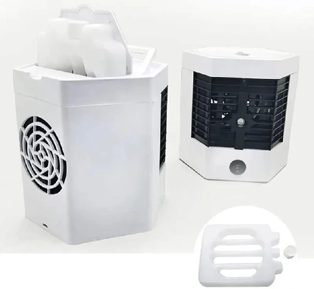Mini Air Cooler White ABS Portable Cooling 3cm